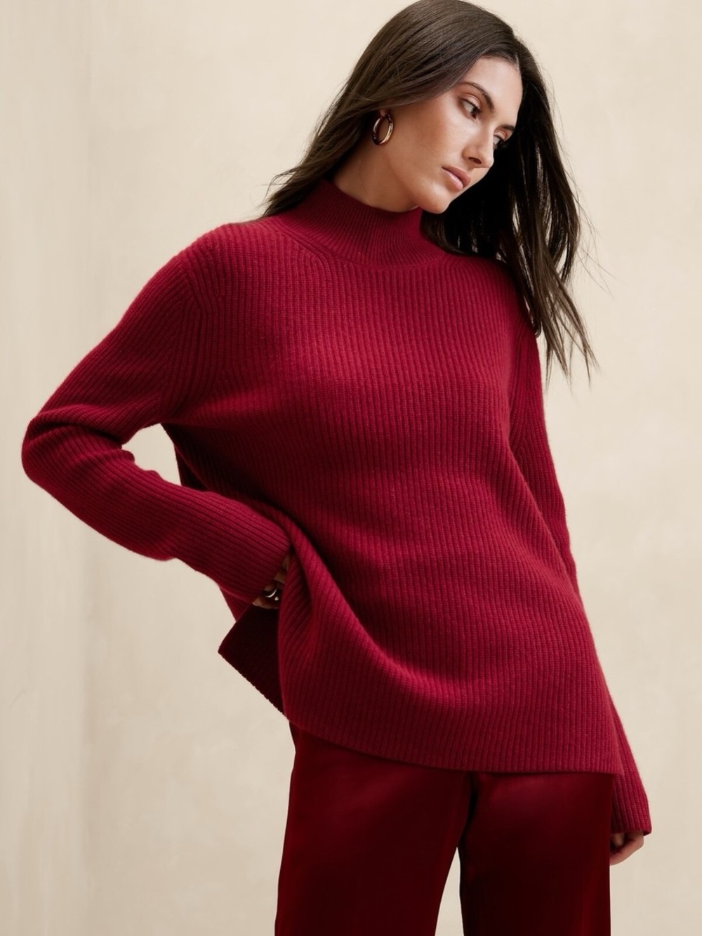 Banana Republic CURIO CASHMERE RIBBED SWEATER